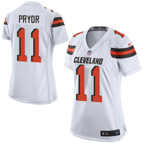 Women's Game Terrelle Pryor Nike Jersey White Road - #11 NFL Cleveland Browns